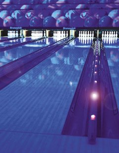 barevné bowlingové dráhy brunswick